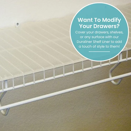 Vista 6 de Con-Tact Brand Duraliner - Forro para estantes, forro no adhesivo y multiuso para cajones, hecho de vinilo, forro impermeable, 24" x 10', acanalado