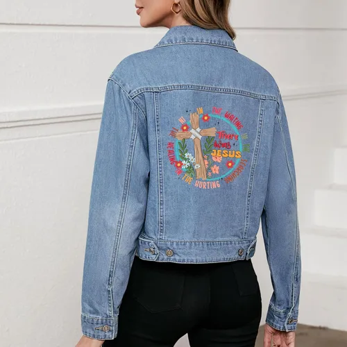 Vista 7 de 10 calcomanías de Jesús termotransferibles para ropa, camisetas, mochilas, fe, calcomanías de vinilo, diseño de prensa de calor, decoración