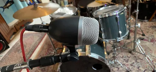 Vista 6 de Micrófono de bombo con patrón dinámico de captación, micrófono Tom giratorio ajustable con rejilla de malla de acero duradera, micrófono dinámico