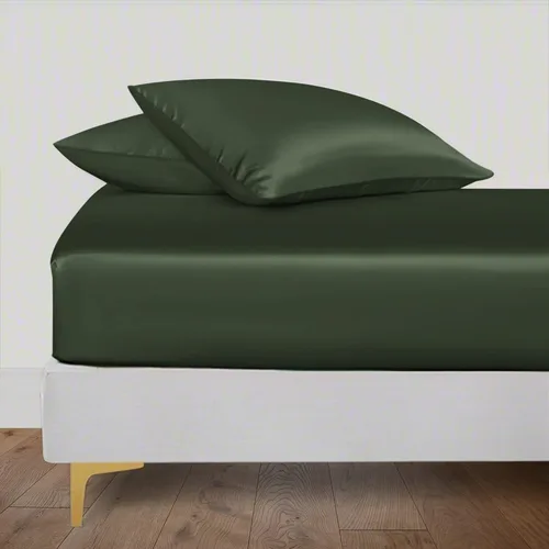 Vista 4 de Juego completo de ropa de cama Linenwalas de Tencel Lyocell con funda de edredón con bolsillo profundo, sábana bajera ajustada, viscosa hecha