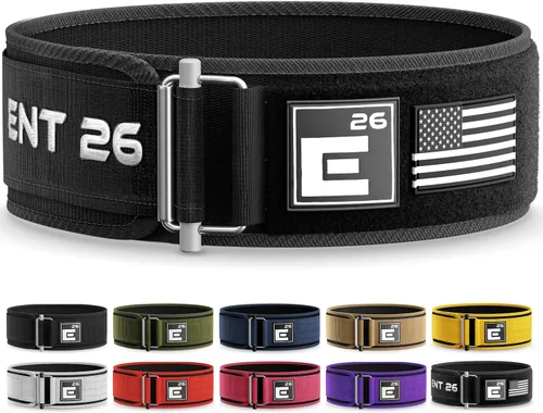 Vista 15 de Element 26 Cinturón de levantamiento de pesas con autobloqueo, cinturón de levantamiento de pesas premium para atletas de fitness funcional serio