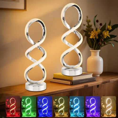 Vista 15 de Lámpara vintage de hongos, lámpara de cristal naranja con base de metal, lámpara de mesita de noche regulable para dormitorio, sala de estar