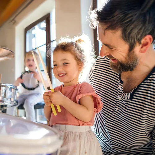 Vista 6 de 4 pares de baquetas de madera de arce 5A antideslizantes para niños, adultos principiantes