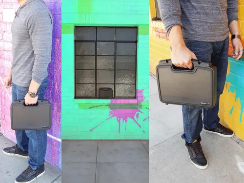 Vista 5 de CASEMATIX Pico Mini - Funda para proyector compatible con LG CineBeam PF50KA, PH30JG, PF50, PH30, PH150G, PH550 y otros proyectores y accesorios