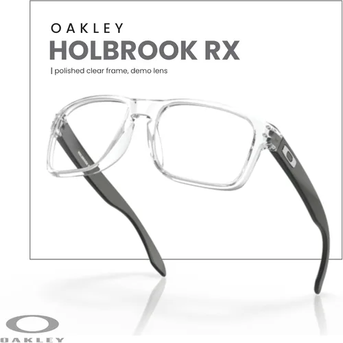 Vista 5 de Oakley Holbrook Square OX8156 - Gafas para hombre + paquete con kit de correa de accesorios, bolsa de microfibra