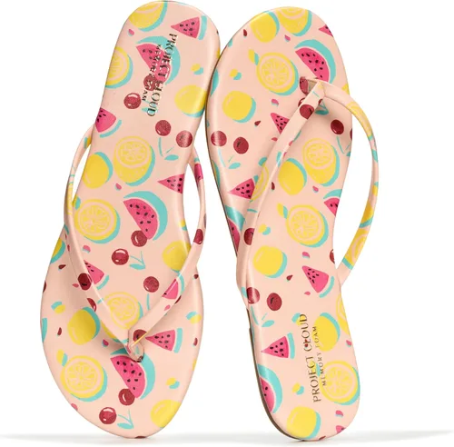 Vista 20 de Project Cloud - Sandalias para mujer planas de espuma viscoelástica, ligeras de cuero vegano, sandalias esenciales de verano para la playa