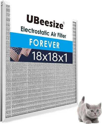 Vista 19 de UBeesize - Filtro de aire reutilizable de 20 x 20 x 1 pulgadas, lavable, MERV 8, permanente, electrostático, para aire acondicionado y HVAC
