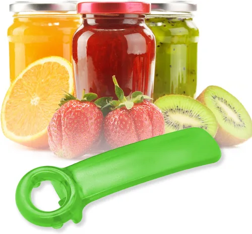 Vista 10 de 1 paquete de abridor de tarros con llave de tarro azul, el original fácil uso por cualquier persona (transparente)