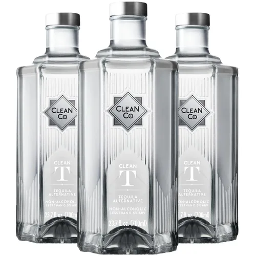 Vista 5 de Clean Co - Botella alternativa de tequila sin alcohol de 23.7 fl oz Fabricado en Inglaterra Licores sin alcohol prémium Licores sin azúcar