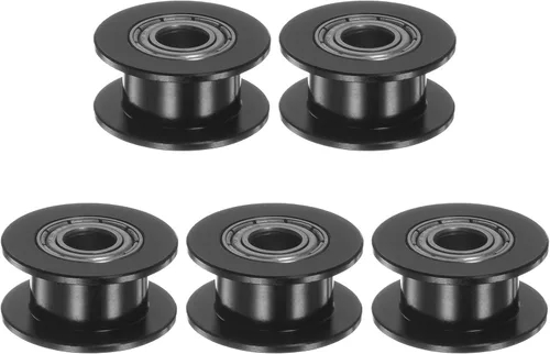 Vista 14 de HARFINGTON 5pcs 2GT Polea tensora 0.118 in diámetro 0.512 in diámetro correa dentada de aluminio sin dientes para 0.236 in ancho cinturón 3D Tono
