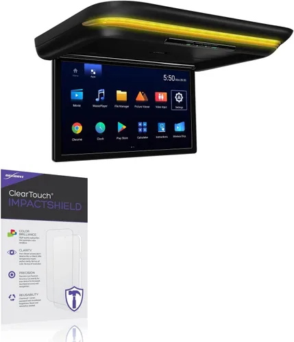 BoxWave Screen Protector Compatible With Xtrons Car Video Overhead Player (14 in) - ClearTouch ImpactShield (2-Pack), Impenetrable Screen Protector
