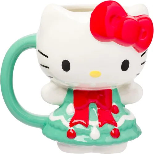 Vista 26 de Silver Buffalo Sanrio Hello Kitty and Friends Badtz-Maru - Taza de cerámica esculpida en 3D, 20 onzas