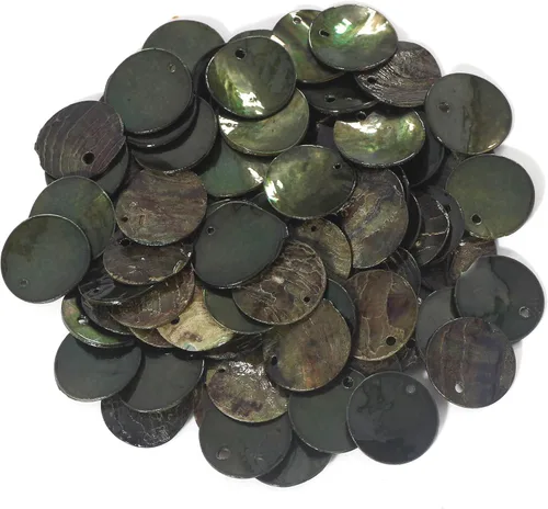 Vista 12 de Firstmeet - Cuentas de concha de mejillón, 240 piezas, naturales, 12 mm, planas y redondas, con reverso iridescente, para hacer joyas artesanales