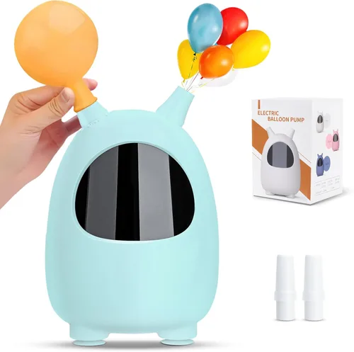 Balloon Pump Electric, SPLAKS Balloons Inflator Air Pump Portable Balloon Blower for Garland Arch, Party Decoration