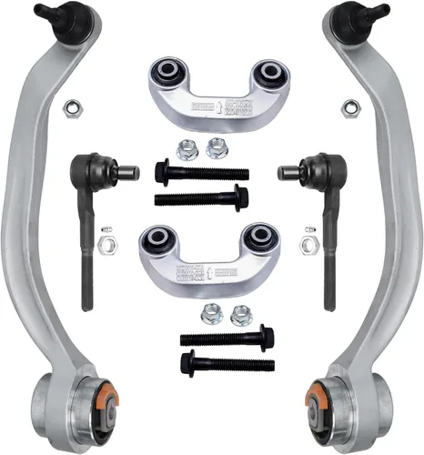 Vista 137 de Detroit Axle - Kit de extremo delantero RWD para Chrysler 300 Dodge Charge Challenger 2011-2019, 2 brazos de control inferiores traseros 2 rótulas