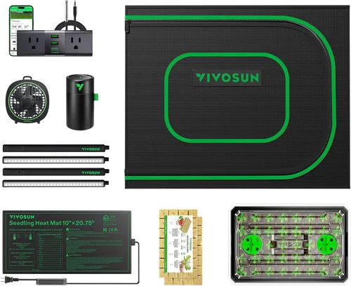 VIVOSUN - Kit de tienda de campaña clon de 24 x 16 x 20 pulgadas, para germinación de plantas, clonación