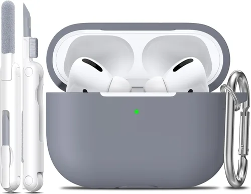 Vista 61 de Funda para AirPods con llavero, protección completa, de silicona, accesorios para AirPods, funda para chicas con estuche de carga inalámbrico