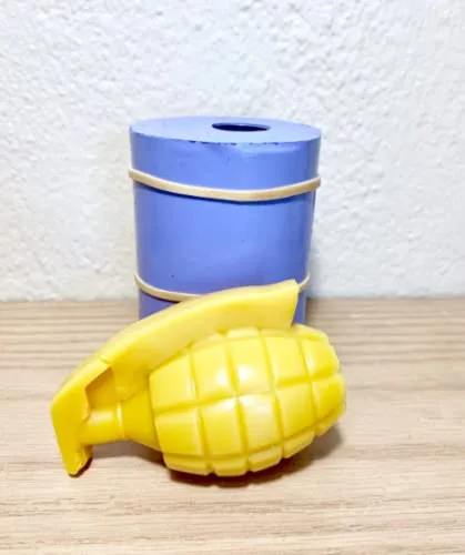 Vista 5 de 3D silicone grenade mold Blockbuster candle soap TheHandmadeCharm