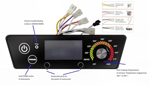 Vista 3 de Bbqzone Placa de control de termostato digital para Pit Boss Wood Pellet Grill Tailgater P7-340/Lexington P7-540/Classic P7-700/Austin XL