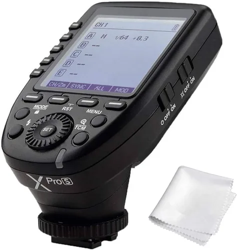Godox XproS Xpro-S TTL Disparador de flash inalámbrico para Sony, 1/8000s HSS función TTL-Convertir-Manual pantalla grande diseño inclinado 5