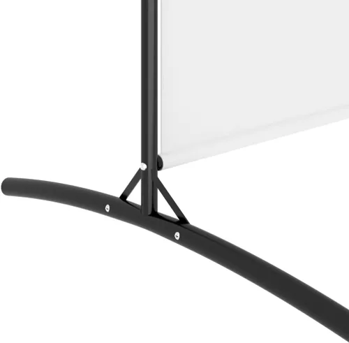 Vista 75 de vidaXL Divisor de habitación de 5 paneles en color blanco, ideal para dormitorio, sala de estar, apartamento de estudio, hecho de material de tela