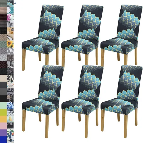 Vista 57 de BIETYONE - Fundas para sillas de comedor, juego de 2 fundas para sillas de comedor o cocina, lavables, protectoras, para sillas Parsons