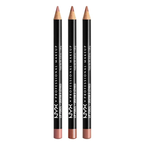 Vista 12 de NYX PROFESSIONAL MAKEUP Lápiz labial delgado, delineador de labios cremoso de larga duración, caoba