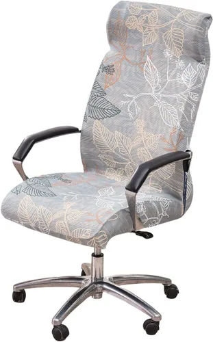 Vista 36 de CRFATOP Funda elástica para silla de oficina de computadora con cremallera duradera, funda giratoria universal para silla de escritorio