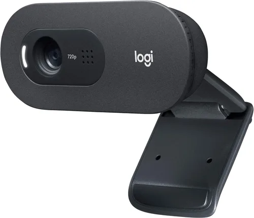 Logitech Cámara web C505 720p HD Webcam con micrófono de largo alcance (renovado)