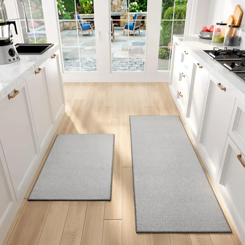 Vista 18 de SUMLANS Tapete de Cocina 1 PCS, Alfombras Acolchadas Antideslizantes para Piso de Cocina, Tapete Corredor Absorbente de Comodidad para Estar de Pie