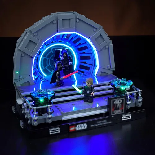 Vista 8 de VONADO Luz LED de control de luz compatible con Lego The Mandalorian Helmet 75328 (solo luces, sin modelos), kit de iluminación creativo, accesorios
