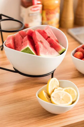 Vista 4 de LAUCHUH Plato de servir para entretenimiento, bandeja de servir de 3 niveles, juego de platos para servir chips y salsas ovalados para Pascua, Día