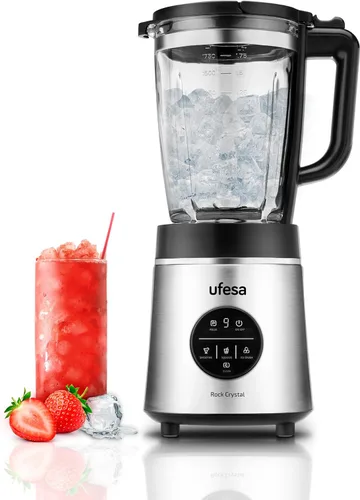 Vista 6 de Ufesa BS4717 RUBY RED 500W 1.5L Blender with Airtight Lid, 2 Speeds + Pulse, 4 Stainless Steel Blades, Ruby Red
