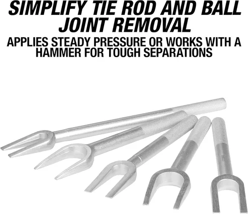 Vista 7 de OEMTOOLS 37201 - Juego de herramientas de extracción de juntas esféricas de 5 piezas, juego de herramientas de extracción de barra de acoplamiento