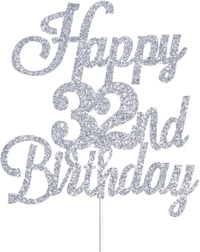 Vista 9 de Decoración para tartas de cumpleaños número 14 con purpurina plateada, decoración de cumpleaños de 14 años, decoración de cumpleaños de 14 años