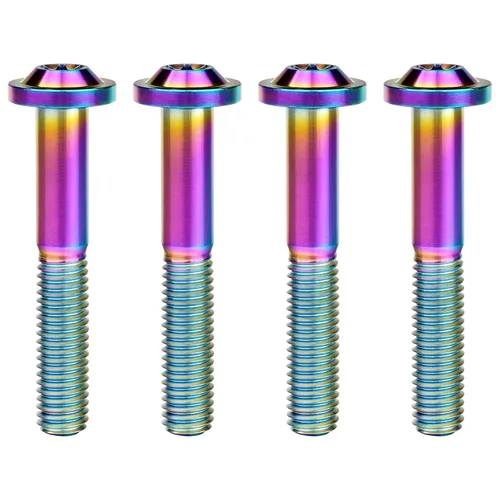 Vista 12 de Tornillos de cabeza Torx de titanio M8 10 15 20 25 30 60 2.756 in Tornillos de cabeza Torx paquete de 4 (M8x15mm, plateado)