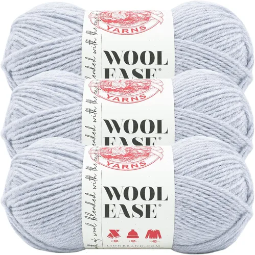 Vista 20 de Lion Brand Yarn Wool-Ease Yarn, Hilo de peso medio (Worsted-Weight) para tejer y hacer ganchillo, 1 paquete, Antler