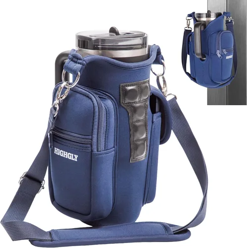Bolsa magnética de gimnasio para Stanley & Owala (30 a 40 onzas), soporte magnético para botella de agua para equipo de gimnasio, portador de vaso