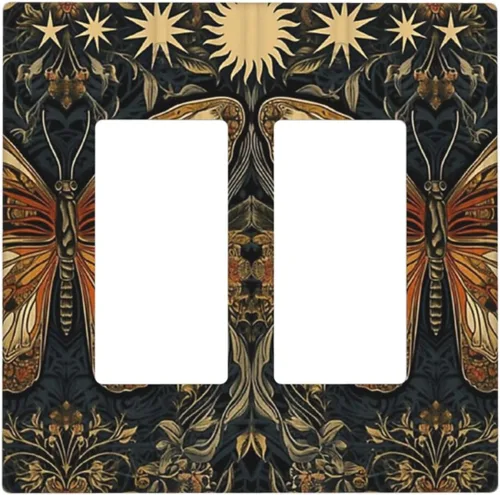 Vista 96 de Cubiertas de Tomacorriente Ancla Estrella de Mar Concha Tablón de Madera Rústico Náutico 1 Gang Interruptor de Luz Dúplex Placa Cubierta Decorativa