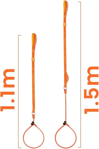 Vista 6 de HowGo Correa antideslizante para perro con asas acolchadas Correa ligera de entrenamiento para perros con giro de 360° antienredos Correa y Negro