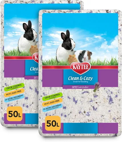 Vista 12 de Kaytee Lecho de papel Clean & Cozy con lavanda, hecho para animales pequeños, 24,6 litros