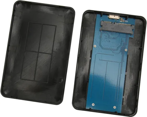 Vista 8 de Zyyini Caja de disco duro cifrado, 3 TB 5 Gbps cifrado USB 3.0 2.in SATA Disco Duro Caja de disco duro Hardware de acceso con contraseña, para 7 8