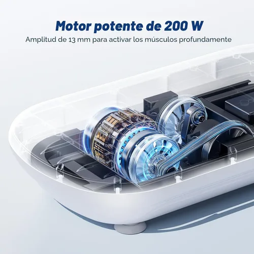 Vista 5 de MERACH - Máquina de plataforma vibratoria para ejercicio, capacidad de 440 libras, Bluetooth y pedal de silicona, estimula la grasa profunda