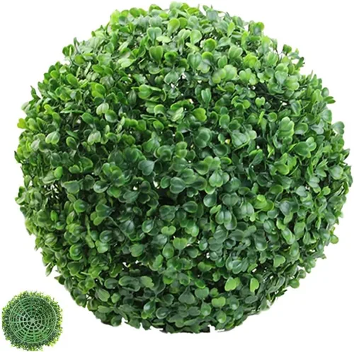 Vista 8 de MAGICLULU Bolas de topiario artificiales para plantas artificiales, bolas decorativas de boj sintético, resistentes a los rayos UV, bola topiaria