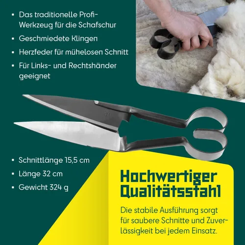 Vista 5 de BERGER Topiary & Sheep Shears 2722 - Cuchillas autoafilables de grado comercial, resorte de corazón, diseño ambidiestro, 6.1 pulgadas, borde