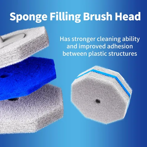 Vista 6 de Hohoky - Juego de limpieza desechable para cepillo de inodoro, dos juegos de varitas y 60 almohadillas de repuesto, juego de inicio de varita