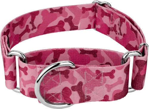 Vista 11 de Country Brook Petz - Collar para perro Martingala de camuflaje azul con 10 diseños resistentes (1 1/2 pulgadas, mediano)