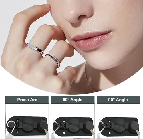 Vista 4 de Juego de herramientas de doblado de anillos para doblar, máquina dobladora de anillos con troqueles de nailon, herramienta dobladora de anillos