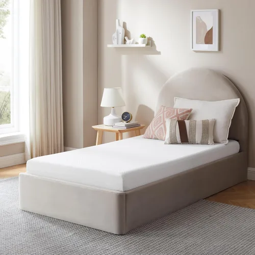 Vista 11 de AC Pacific Colchón de espuma de alta densidad resistente al agua de 6 pulgadas, fabricado en Estados Unidos con elegante tela transpirable acolchada