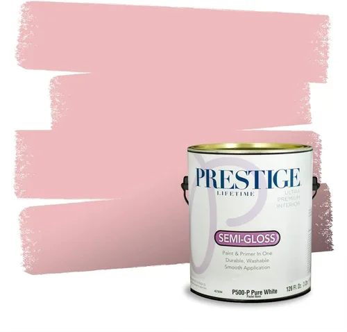Vista 692 de Prestige Paints Pintura exterior e imprimación en uno, 1 galón, plano, coincidencia comparable de Valspar* Amber Rose*